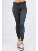 Graphit-Leggings mit blauer Aufschrift 13930 – Online-Shop – Boutique